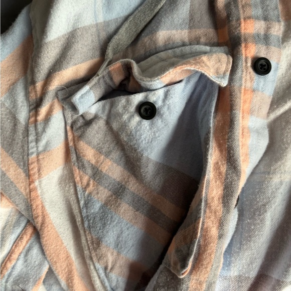 SET OF 2 Couples No Boundaries Oversized Fit Hoodies Plaid Blue/orange XS & 3XL - Picture 3 of 12